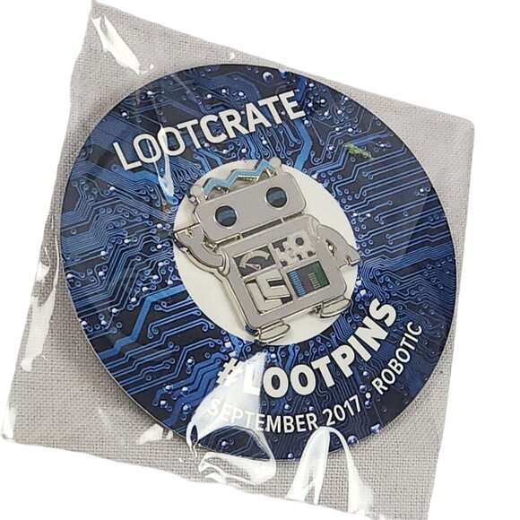 Loot Crate September 2017 Robotic Themed Pin - Picture 2 of 3